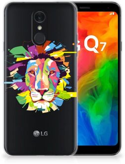 B2Ctelecom Telefoonhoesje met Naam LG Q7 Lion Color