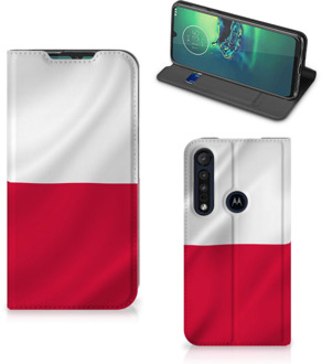 B2Ctelecom Telefoonhoesje met Naam Motorola G8 Plus Smartphone Hoesje Poolse Vlag