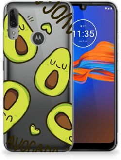 B2Ctelecom Telefoonhoesje met Naam Motorola Moto E6 Plus Avocado Singing