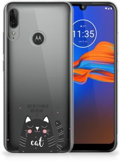 B2Ctelecom Telefoonhoesje met Naam Motorola Moto E6 Plus Cat Good Day