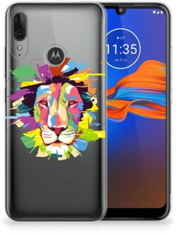 B2Ctelecom Telefoonhoesje met Naam Motorola Moto E6 Plus Lion Color