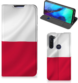 B2Ctelecom Telefoonhoesje met Naam Motorola Moto G Pro Smartphone Hoesje Poolse Vlag