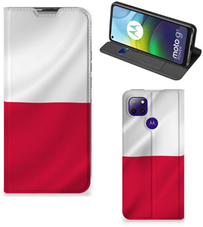 B2Ctelecom Telefoonhoesje met Naam Motorola Moto G9 Power Smartphone Hoesje Poolse Vlag