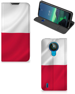 B2Ctelecom Telefoonhoesje met Naam Nokia 1.4 Smartphone Hoesje Poolse Vlag