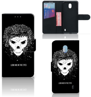 B2Ctelecom Telefoonhoesje met Naam Nokia 1 Plus Skull Hair