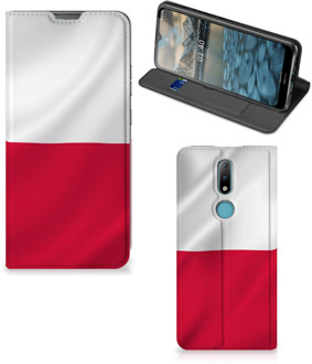 B2Ctelecom Telefoonhoesje met Naam Nokia 2.4 Smartphone Hoesje Poolse Vlag