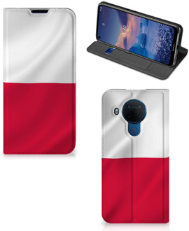 B2Ctelecom Telefoonhoesje met Naam Nokia 5.4 Smartphone Hoesje Poolse Vlag