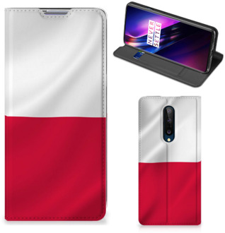 B2Ctelecom Telefoonhoesje met Naam OnePlus 8 Smartphone Hoesje Poolse Vlag