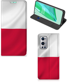 B2Ctelecom Telefoonhoesje met Naam OnePlus 9 Pro Smartphone Hoesje Poolse Vlag