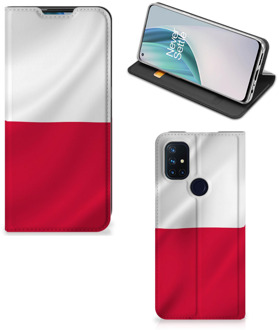 B2Ctelecom Telefoonhoesje met Naam OnePlus Nord N10 5G Smartphone Hoesje Poolse Vlag