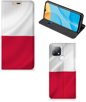 B2Ctelecom Telefoonhoesje met Naam OPPO A15 Smartphone Hoesje Poolse Vlag