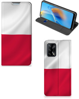 B2Ctelecom Telefoonhoesje met Naam OPPO A74 4G Smartphone Hoesje Poolse Vlag