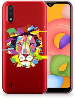 B2Ctelecom Telefoonhoesje met Naam Samsung Galaxy A01 Lion Color