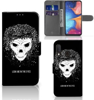 B2Ctelecom Telefoonhoesje met Naam Samsung Galaxy A20e Skull Hair