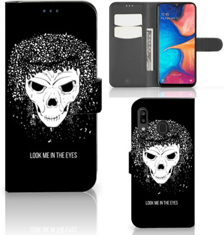 B2Ctelecom Telefoonhoesje met Naam Samsung Galaxy A30 Skull Hair