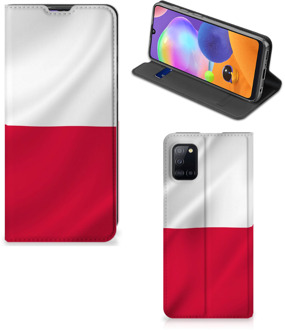 B2Ctelecom Telefoonhoesje met Naam Samsung Galaxy A31 Smartphone Hoesje Poolse Vlag