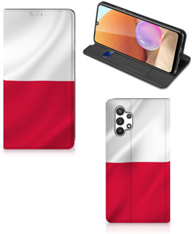 B2Ctelecom Telefoonhoesje met Naam Samsung Galaxy A32 4G Smartphone Hoesje Poolse Vlag