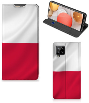 B2Ctelecom Telefoonhoesje met Naam Samsung Galaxy A42 Smartphone Hoesje Poolse Vlag