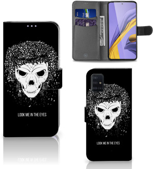 B2Ctelecom Telefoonhoesje met Naam Samsung Galaxy A51 Skull Hair