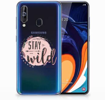 B2Ctelecom Telefoonhoesje met Naam Samsung Galaxy A60 Boho Stay Wild