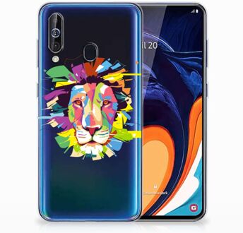 B2Ctelecom Telefoonhoesje met Naam Samsung Galaxy A60 Lion Color