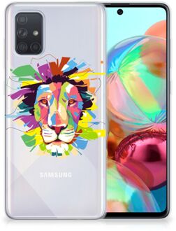 B2Ctelecom Telefoonhoesje met Naam Samsung Galaxy A71 Lion Color