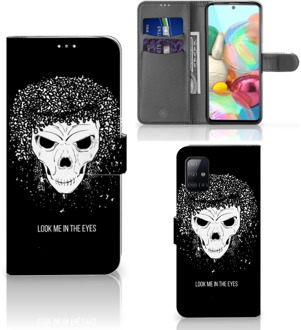 B2Ctelecom Telefoonhoesje met Naam Samsung Galaxy A71 Skull Hair