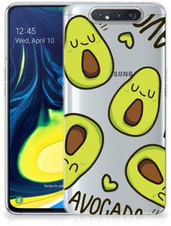 B2Ctelecom Telefoonhoesje met Naam Samsung Galaxy A80 Avocado Singing