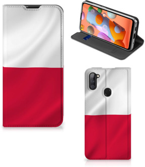 B2Ctelecom Telefoonhoesje met Naam Samsung Galaxy M11 | A11 Smartphone Hoesje Poolse Vlag