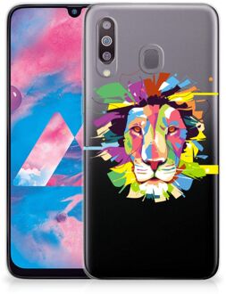 B2Ctelecom Telefoonhoesje met Naam Samsung Galaxy M30 Lion Color