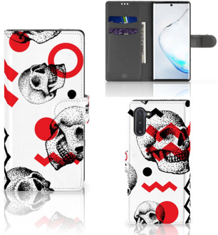 B2Ctelecom Telefoonhoesje met Naam Samsung Galaxy Note 10 Skull Rood