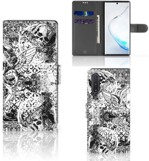 B2Ctelecom Telefoonhoesje met Naam Samsung Galaxy Note 10 Skulls Angel