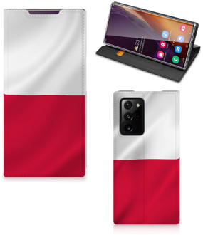 B2Ctelecom Telefoonhoesje met Naam Samsung Galaxy Note 20 Ultra Smartphone Hoesje Poolse Vlag