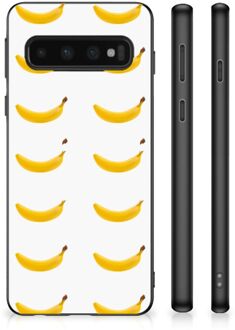 B2Ctelecom Telefoonhoesje met Naam Samsung Galaxy S10 Silicone Back Cover met Zwarte rand Banana