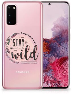 B2Ctelecom Telefoonhoesje met Naam Samsung Galaxy S20 Boho Stay Wild