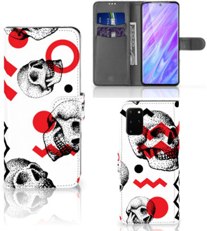 B2Ctelecom Telefoonhoesje met Naam Samsung Galaxy S20 Plus Skull Rood