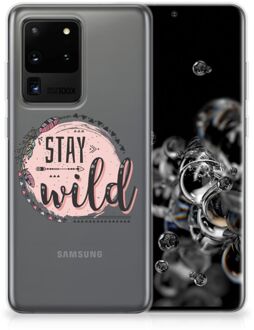 B2Ctelecom Telefoonhoesje met Naam Samsung Galaxy S20 Ultra Boho Stay Wild