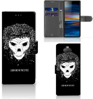 B2Ctelecom Telefoonhoesje met Naam Sony Xperia 10 Skull Hair