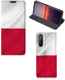 B2Ctelecom Telefoonhoesje met Naam Sony Xperia 5 II Smartphone Hoesje Poolse Vlag