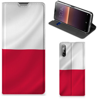 B2Ctelecom Telefoonhoesje met Naam Sony Xperia L4 Smartphone Hoesje Poolse Vlag