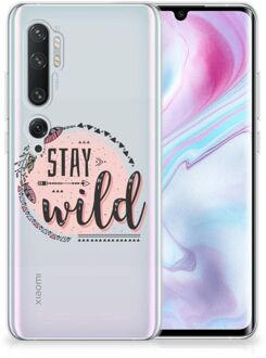 B2Ctelecom Telefoonhoesje met Naam Xiaomi Mi Note 10 Pro Boho Stay Wild