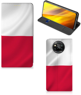 B2Ctelecom Telefoonhoesje met Naam Xiaomi Poco X3 Smartphone Hoesje Poolse Vlag