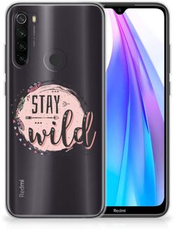 B2Ctelecom Telefoonhoesje met Naam Xiaomi Redmi Note 8T Boho Stay Wild