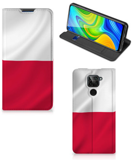 B2Ctelecom Telefoonhoesje met Naam Xiaomi Redmi Note 9 Smartphone Hoesje Poolse Vlag