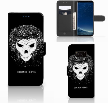 B2Ctelecom Telefoonhoesje met Pasjes Samsung S8 Skull Hair