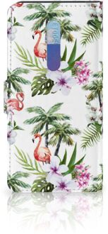 B2Ctelecom Telefoonhoesje met Pasjes Xiaomi Redmi K20 Pro Flamingo Palms