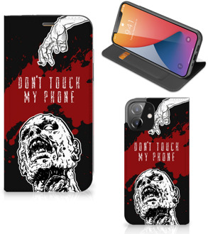 B2Ctelecom Telefoonhoesje met Pasjeshouder iPhone 12 | iPhone 12 Pro Smart Cover Zombie Blood