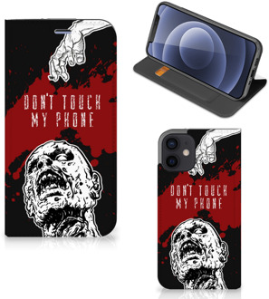 B2Ctelecom Telefoonhoesje met Pasjeshouder iPhone 12 Mini Smart Cover Zombie Blood