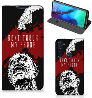 B2Ctelecom Telefoonhoesje met Pasjeshouder Motorola Moto G Pro Smart Cover Zombie Blood