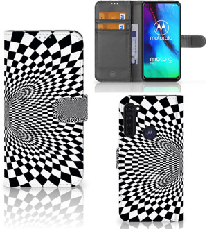 B2Ctelecom Telefoonhoesje met Pasjeshouder Motorola Moto G Pro Wallet Book Case Illusie